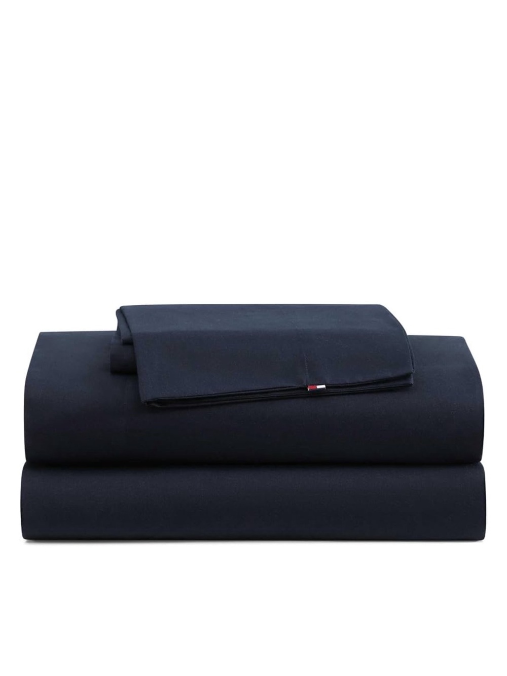 Tommy Hilfiger Twin XL 100% Cotton Percale Sheet Set Navy Blue